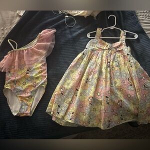 Janie and Jack bathing suit + dress combo 4T / 5T